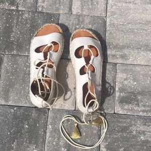 NWOT American Eagle Lace Up Sandals